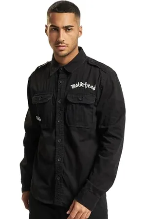 Brandit Motörhead Vintage Shirt Long S, Farbe: Black, Größe: M
