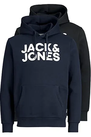 JACK & JONES Herren JJECORP Logo Sweat Hood 2PK MP Kapuzenpullover, , XL