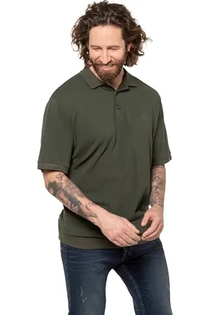 JP 1880 Herren Polo Bauchfit T-Shirt, , 7XL EU