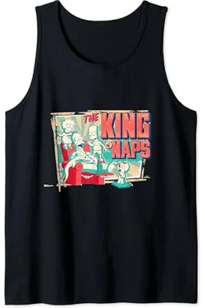 The Simpsons Homer Bart Lisa Maggie The King of Naps Tank Top