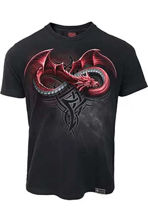 Spiral Infinity Dragons - Organic T-Shirt - L