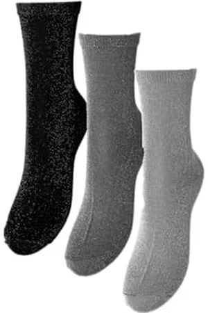 Pieces® PCSHIRLEY GLITTER SOCKS 3-PACK