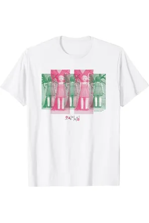 Squid Game Tintenfisch Spiel Rot Licht Grün Licht Puppe Kunst T-Shirt