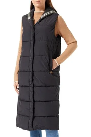 Camel Active Damen Lange Steppweste aus recyceltem Polyester womenswear-36