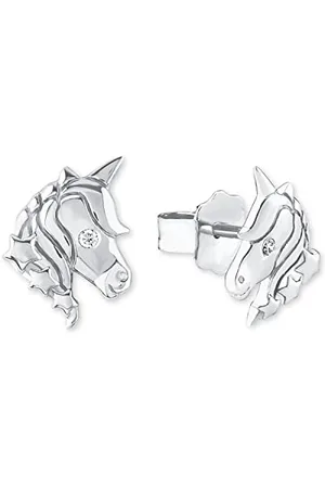 QS by s.Oliver S. Oliver Ohrringe für Mädchen, Zirkonia / 925 Sterling , Rhodiniert