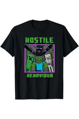 Minecraft Hostile Behavior Group Mob Poster T-Shirt