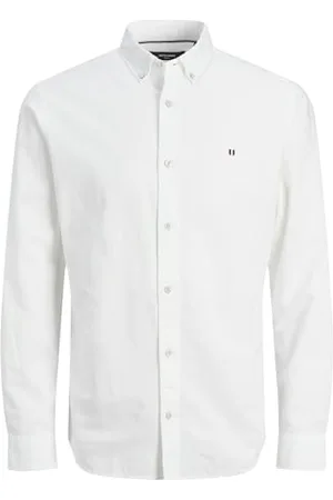JACK & JONES Herren Jprblusummer Shield Shirt L/S Langarmhemd 12250007, ,S