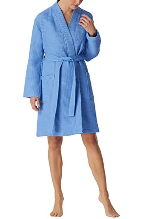 Schiesser Damen Bade-und Saunamantel-Waffel Pique Bademantel, , XL