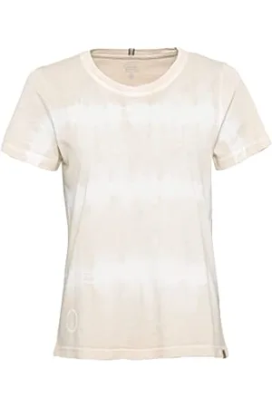 Camel Active Damen Kurzarm T-Shirt mit Batikstreifen Womenswear-S