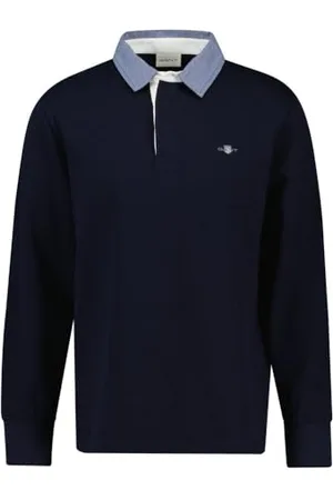 GANT Herren REG Chambray Heavy Rugger T-Shirt, , 56