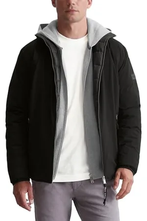 Marc O’ Polo Marc OߴPolo Herren Wendejacke mit Reißverschluss gefüttert, Schwarz (Black), XXL