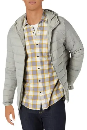 Amazon Herren Leichte, Wasserabweisende, verstaubare Kapuzenjacke, , XXL
