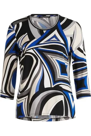 Betty Barclay Damen Basic Shirt mit Print /Blau,42