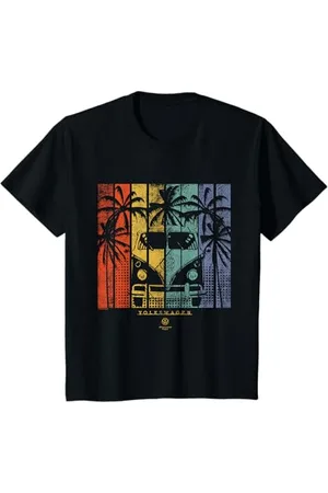 Volkswagen Kinder Typ 2 T1 Retro Campervan Strand Palmen Kinder T-Shirt