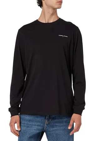 Tommy Hilfiger Herren Langarmshirt Slim Fit Linear aus Baumwolle, , 6XL