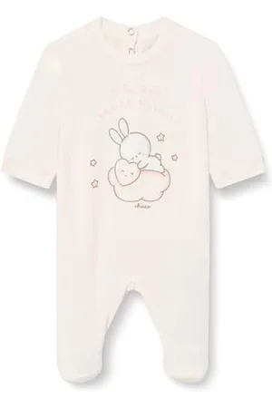 chicco Baby Strampler/Stramplerin, mit bequemem Rückenverschluss mit Knöpfen, 100% Baumwolle, maschinenwaschbar, Babykleidung 0-24 Monate, Entworfen in Italien