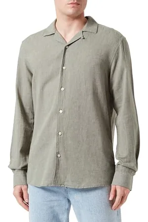 Only & Sons Herren ONSCAIDEN REG LS Linen Resort Shirt Hemd, , XS
