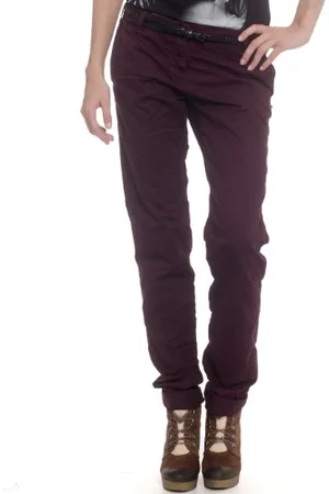 Scotch&Soda Maison Damen Hose 12240880860 - med weight pima cotton chino w/belt, Gr. 25/32