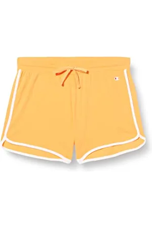 Champion Damen Legacy American Classics Soft Cotton 1x1 Rib Small C-Logo Badehose, Arancione, M