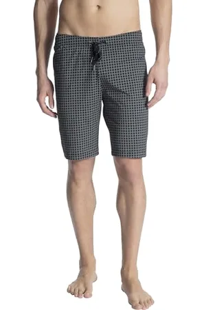 Calida Remix Basic Sleep Bermudas Herren, aus hochwertiger Baumwolle