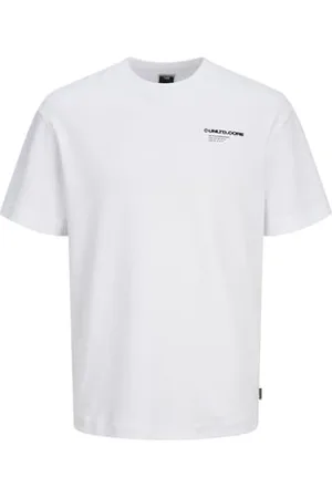 JACK & JONES JACK&JONES Herren Jcoaero Tee Ss Crew Neck T-Shirt, White, L