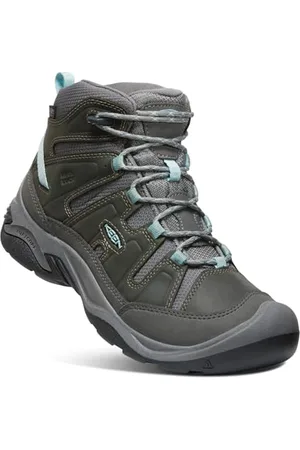 Keen Damen Circadia Mid Waterproof Wanderstiefel, Steel Grey/Cloud Blue, 43 EU