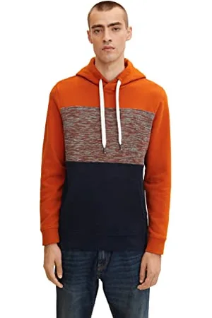 TOM TAILOR Herren Hoodie im Colourblocking 1032925, , L