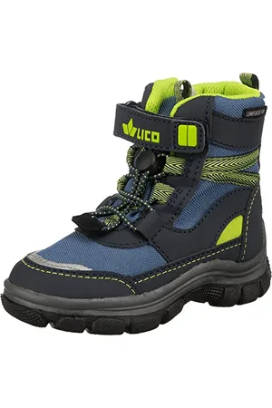 LICO Jungen Unisex Kinder Crumbie VS Schneestiefel, Blau/Marine/Lemon, 20 EU