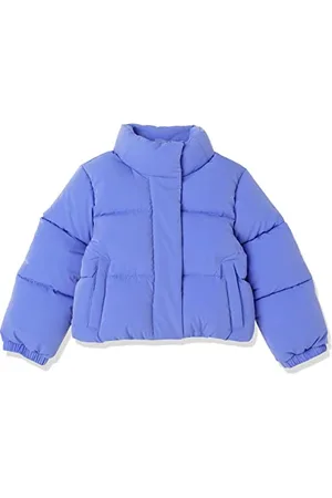 Amazon Mädchen Kurze Steppjacke Mit Durchgehendem Reißverschluss (Aus Mattem Oder Sherpa Fleece, Gesteppt), , 2 Jahre