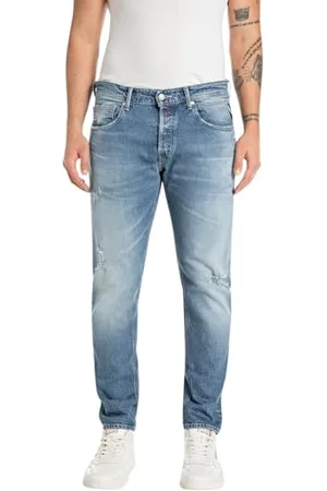 Replay Herren Jeans Willbi Regular-Fit Original, Blau (Medium Blue 009), 34W / 32L