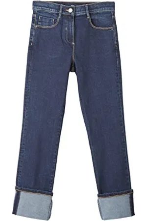 QS by s.Oliver Mädchen Jeans, Suri Straight Fit Jeans, Suri Straight Fit, , 158/SLIM