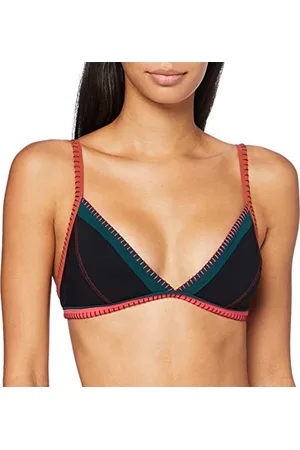 Banana Moon Damen TAEKO TEKNICOLO Bikini Top, Schwarz/Multico, S