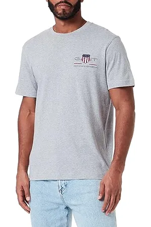 GANT Herren REG Archive Shield EMB SS T-Shirt, , Standard