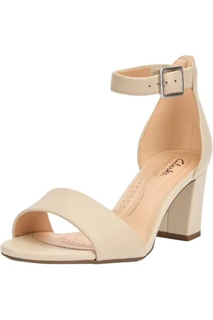 Clarks Damen Deva Mae Pumps, Elfenbeinfarbenes Leder, 38 EU