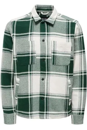 Only & Sons Herren ONSMACE OVR LS Check Shirt Langarmhemd, , XXL