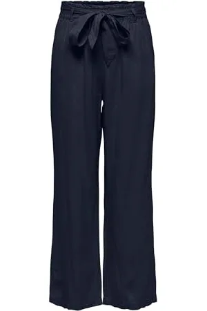 JDY Damen SAY MW Linen Belt Pant WVN NOOS Leinenhose, , 40