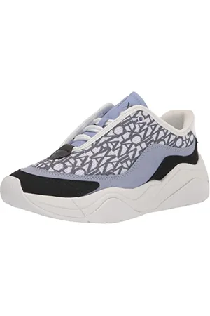 Armani Exchange A|X Damen Cher Allover Logo Chunky Sneakers, Op. Weiß + Licht, 40.5 EU