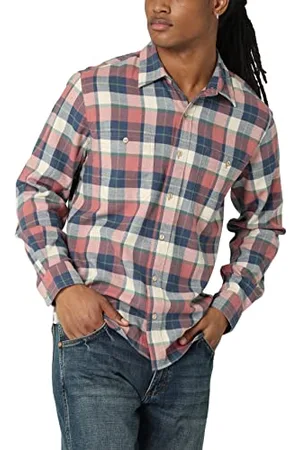 Wrangler Herren Cloud Flannel Woven Shirt Hemd mit Button-Down-Kragen, , XL