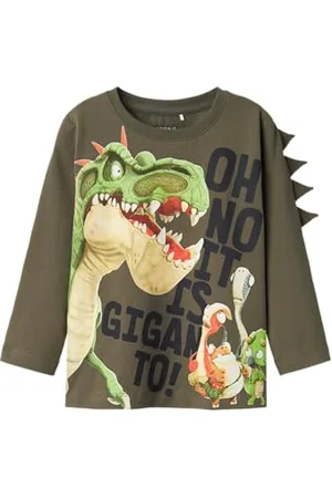 NAME IT Boy Oberteil mit Langen Ärmeln Gigantosaurus