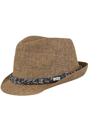 Chillouts Labasa Hat, Unisex Trilby, L-XL, Navy/braun