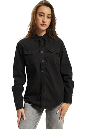 Brandit Women Vintage Shirt Long Sleev, Farbe: Black, Größe: XXL