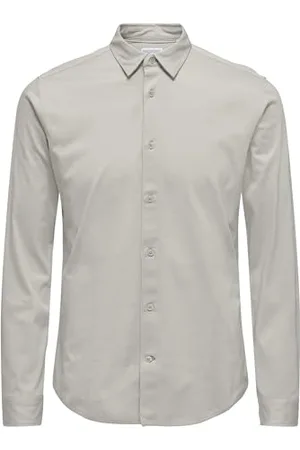Only & Sons Herren ONSROBIN B/U LS Stretch Shirt NOOS Hemd, , M