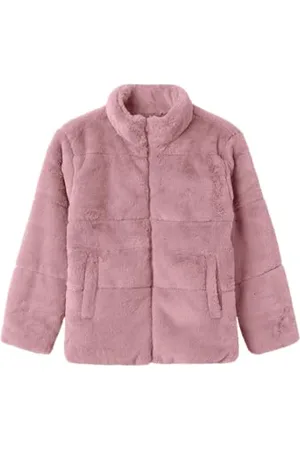 NAME IT Mädchen Nkfmila Faux Fur Jacket Pb Kurzjacke, , 122