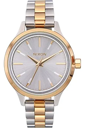 Nixon Damen Analog Japanisches Miyota-Quarzuhrwerk Uhr mit Edelstahl Armband A1342-1921-00
