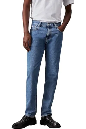Calvin Klein Jeans Herren Jeans Hose Authentic Straight Fit, Blau (Denim Light), 42W/32L