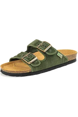 Natural World ECO FRIENDLY Unisex 7001E-622-45 Flache Sandale, Verde, 45 EU