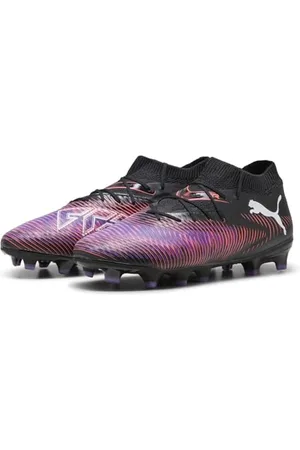 PUMA Future 8 PRO FG/AG JR Fussballschuh, Black White-Glowing RED, 38 EU