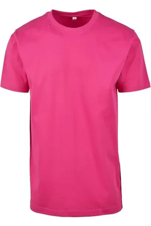 Build Your Brand Herren T-Shirt Round Neck, hibiskus pink, M