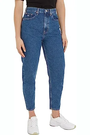 Tommy Hilfiger Damen Jeans Hose Mom Jeans High Rise, Blau ( Medium), 31W/30L