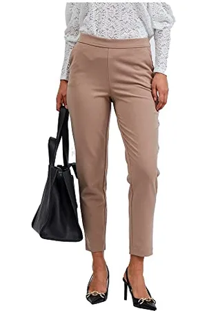 VILA Damen Vicarrie Ann Rw 7/8 Slim Pants - Noos Hose, , 44